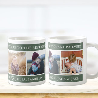 Merry Christmas Best Grandpa Custom Coffee Mug