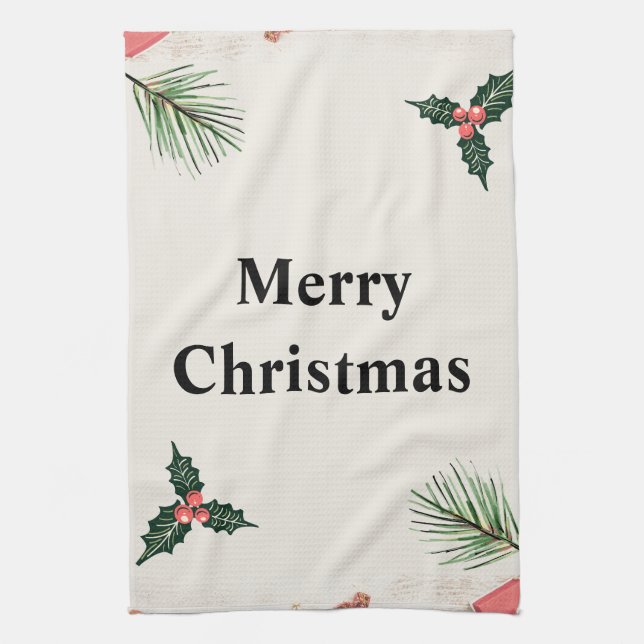 Merry Christmas Best Kitchen Towels (Vertical)