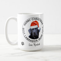 Merry Christmas Best Labrador Mom Ever Black Lab Coffee Mug