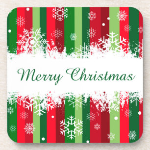 Merry Christmas Beverage Coaster