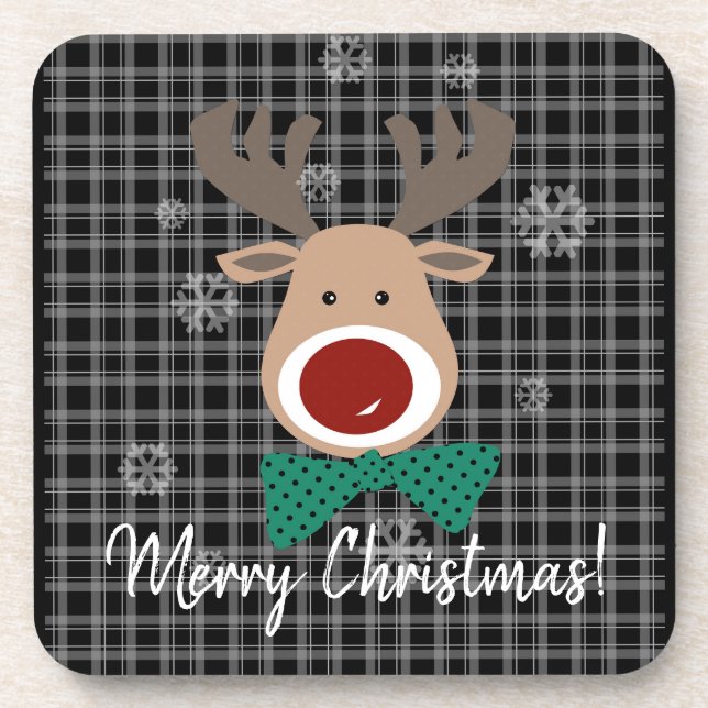 Merry Christmas!   Beverage Coaster (Front)