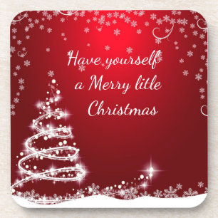 Merry Christmas Beverage Coaster