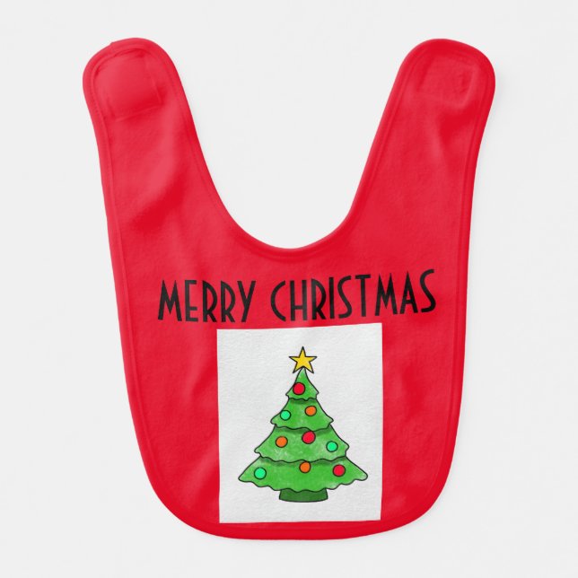 Merry Christmas Bib (Front)
