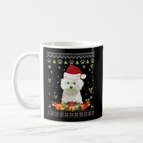 Merry Christmas Bichons Frise Dog Ugly Sweater San Coffee Mug