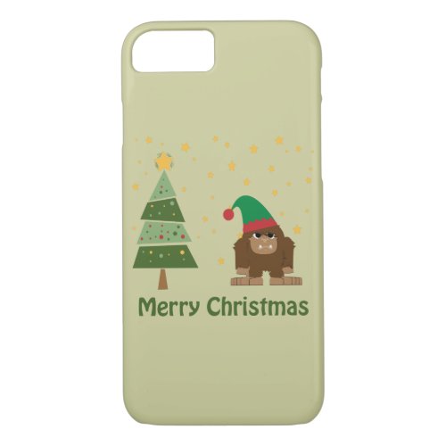 Merry Christmas Bigfoot iPhone 87 Case