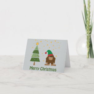 Merry Christmas Bigfoot Holiday Card