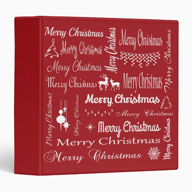 Merry Christmas Binder (Front/Spine)