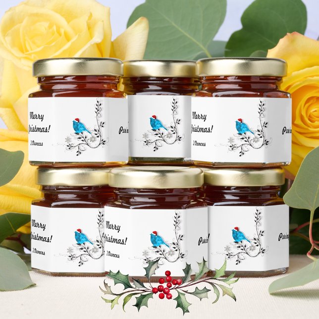 Merry Christmas Bird  honey jar favors (Creator Uploaded)