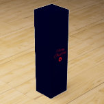 Merry Christmas Black Rock Blue Classical Unique Wine Box