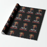 Merry Christmas Black Women African Santa Hat Leop Wrapping Paper<br><div class="desc">This is a great gift for your family,  friends during Hanukkah holiday. They will be happy to receive this gift from you during Hanukkah holiday.</div>