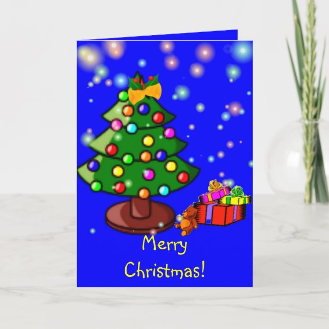 Merry Christmas  Blue Card (Front)