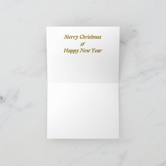 Merry Christmas Boho style Holiday Card