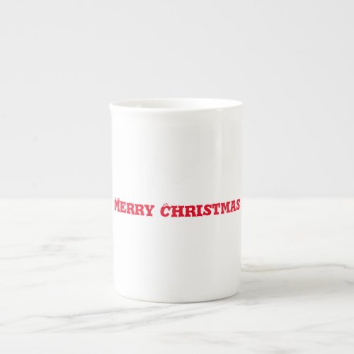 Merry Christmas Bone China Mug