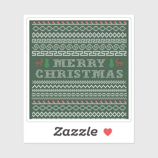 Merry Christmas Border Sticker (Sheet)