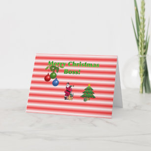 Personalized Merry Christmas Boss Gifts on Zazzle