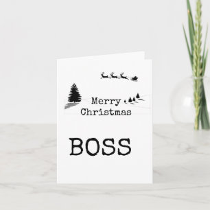 Merry Christmas Boss Card