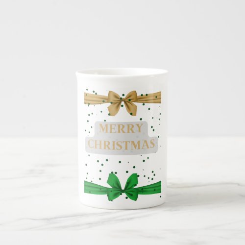 Merry Christmas Bow Specialty Mug 