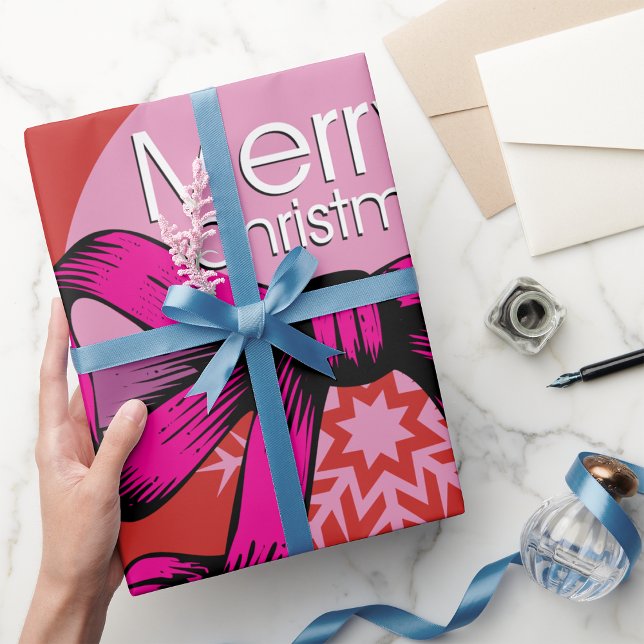Merry Christmas Bow Wrapping Paper (Creator Uploaded)