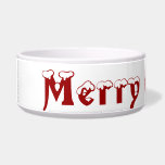 Merry Christmas Bowl<br><div class="desc">Personalize this design by changing the color or font or add your own text,  or visit the store for thousands of gift ideas.</div>