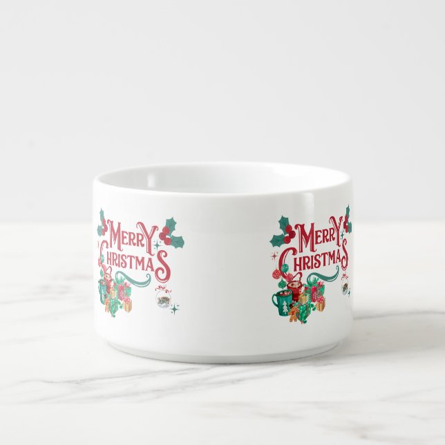 merry christmas bowl (Center)