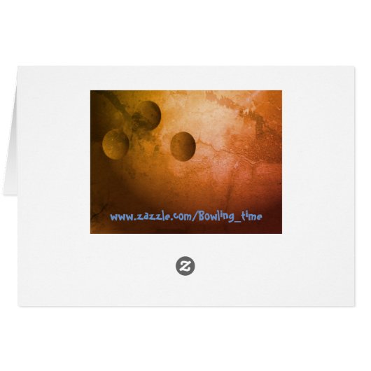 Merry Christmas Bowling Greetings (Back Horizontal)