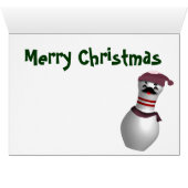 Merry Christmas Bowling Greetings Cards (Inside Horizontal (Bottom))