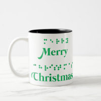 Merry christmas braille dots , xmas tops, holiday