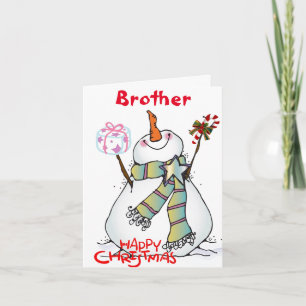 MERRY CHRISTMAS ****BROTHER**** HOLIDAY CARD