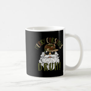 Merry Christmas Bruh Funny Santa Bruh Camo Xmas Pa Coffee Mug