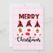 Merry Christmas- Buffalo Plaid Gnomes (Front)