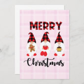 Merry Christmas- Buffalo Plaid Gnomes (Front/Back)
