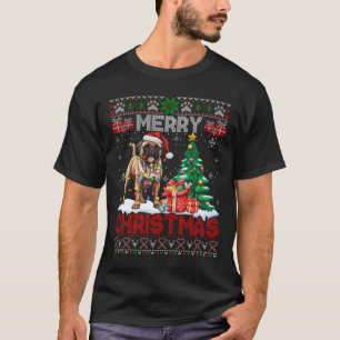 Merry Christmas Bullmastiff Lovers Family Ugly Xma T-Shirt