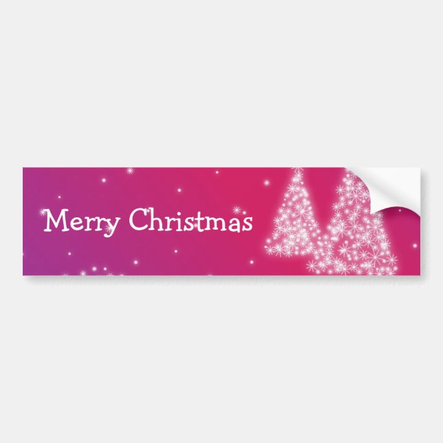 Merry Christmas Bumper Sticker (Front)