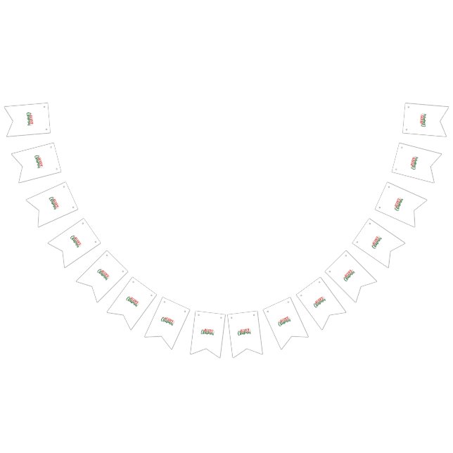 Merry Christmas Bunting Flags (All)