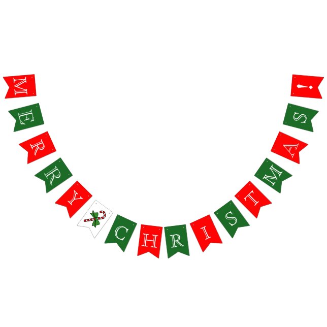 Merry Christmas Bunting Flags (All)