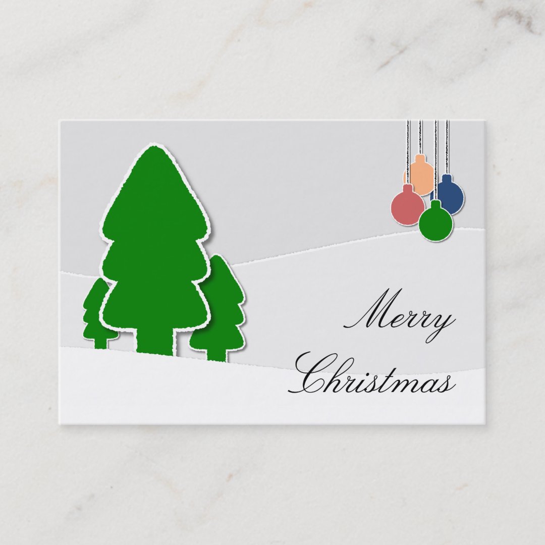 Merry Christmas Business Card | Zazzle