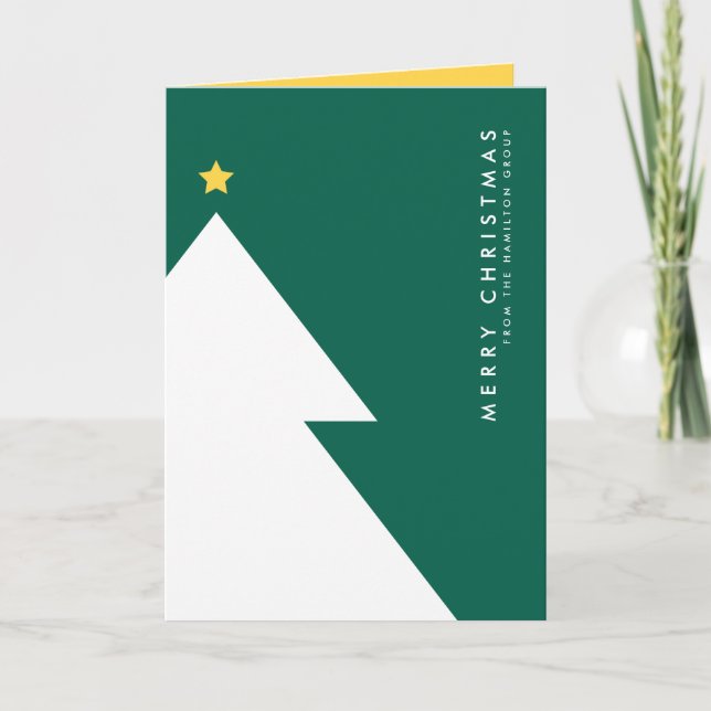 MERRY CHRISTMAS Business Company Corporate Holiday Card (Front)