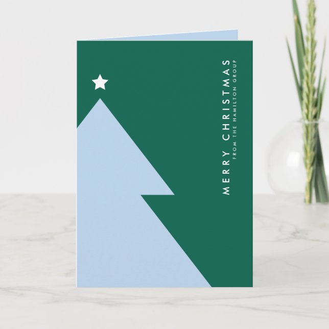 MERRY CHRISTMAS Business Company Corporate Holiday Card (Front)