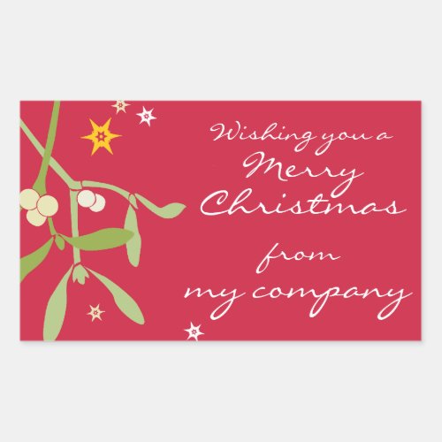 Merry Christmas business gift labels