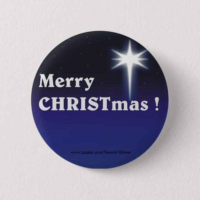 Merry CHRISTmas ! Button (Front)