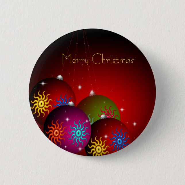 Merry Christmas Button (Front)