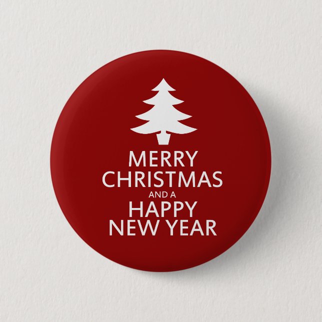 Merry Christmas Button (Front)