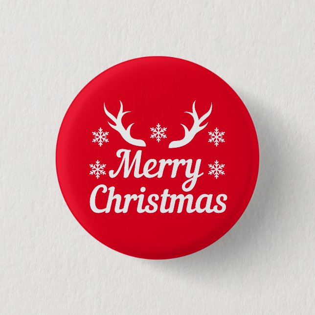 Merry Christmas  Button (Front)