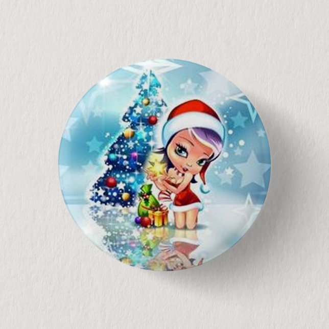 Merry Christmas - Button (Front)