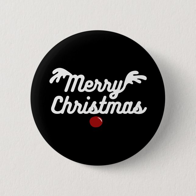 Merry Christmas Button (Front)