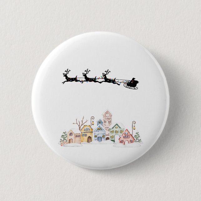 Merry Christmas Button (Front)
