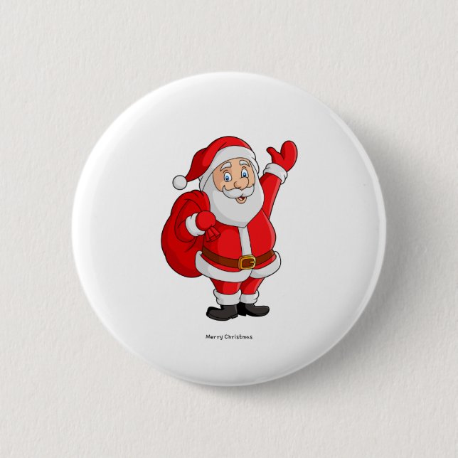 Merry Christmas Button (Front)