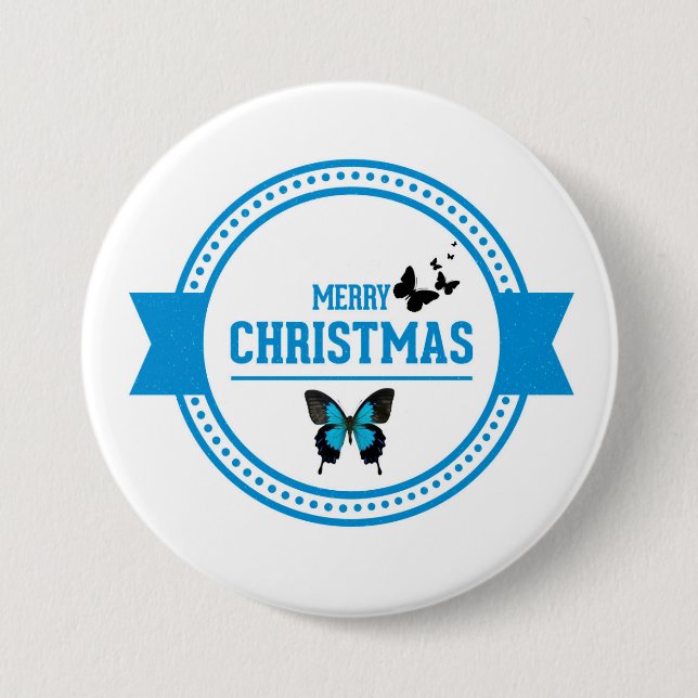 Merry Christmas Button (Front)