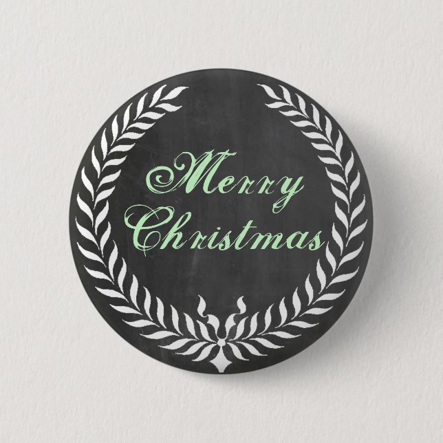 Merry Christmas Button (Front)