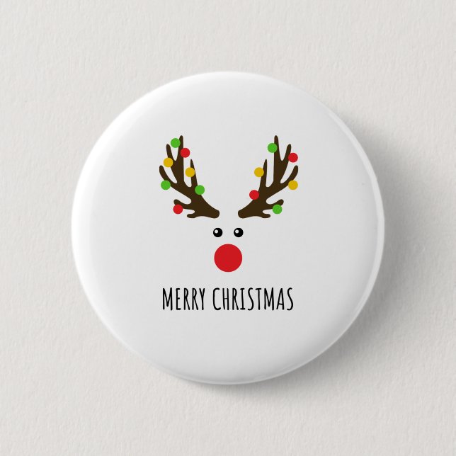 MERRY CHRISTMAS BUTTON (Front)
